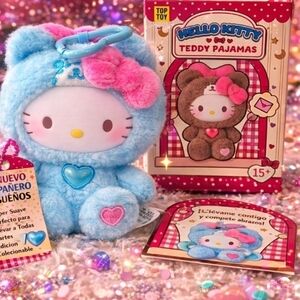 CONFIRMED Hello Kitty Blue Plush Teddy Pajamas